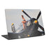 1940s Navy Pin-Up Girl On Corsair Fighter Plane Universal Laptop 12in (9.8 x 6.8in) Skin